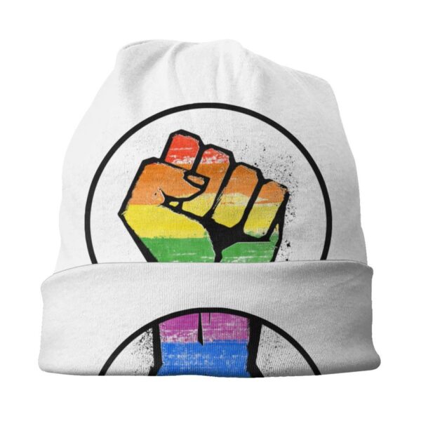 Touca-Lgbt resistência punho skullies gorros hip hop outono inverno unissex bandeira boné adulto. - Image 3