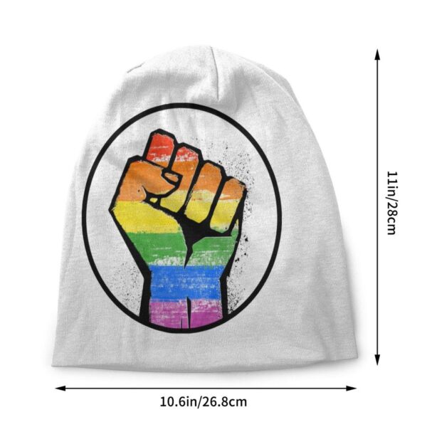 Touca-Lgbt resistência punho skullies gorros hip hop outono inverno unissex bandeira boné adulto. - Image 2