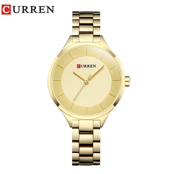 Relógios de pulso feminino, Curren, aço inoxidável, ouro rosa, luxo, moda, para as mulheres - Image 4