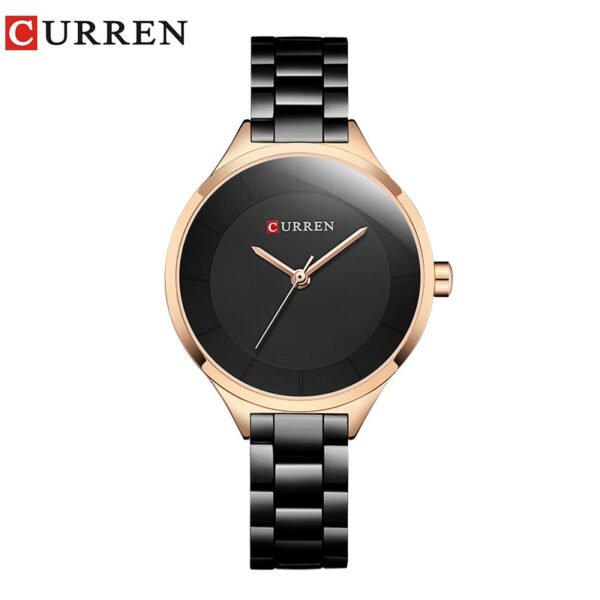 Relógios de pulso feminino, Curren, aço inoxidável, ouro rosa, luxo, moda, para as mulheres - Image 7
