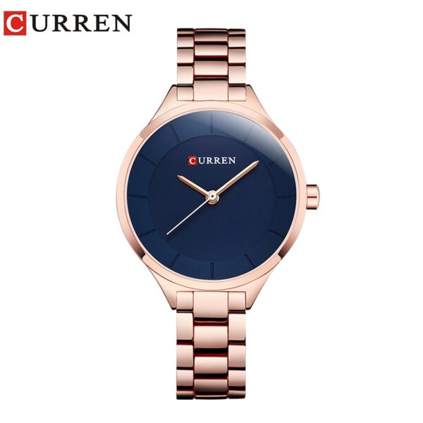 Relógios de pulso feminino, Curren, aço inoxidável, ouro rosa, luxo, moda, para as mulheres - Image 8