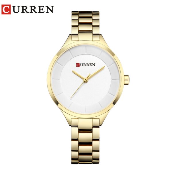 Relógios de pulso feminino, Curren, aço inoxidável, ouro rosa, luxo, moda, para as mulheres - Image 11