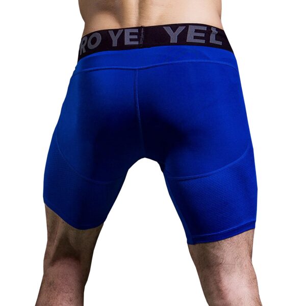Shorts masculino de compressão, 2023, ginásio, elasticidade, shorts collants, secagem rápida skinny correndo roupas esportivas dos homens de fitness magro - Image 2