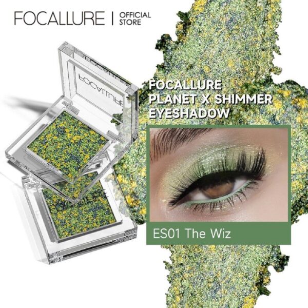 Sombra para olhos-Paleta-Focallure-Sombra Diamante Impermeável, Longlasting, 6 Cores, Glitter, Sombra Brilhante, Pó Highlighter. - Image 2