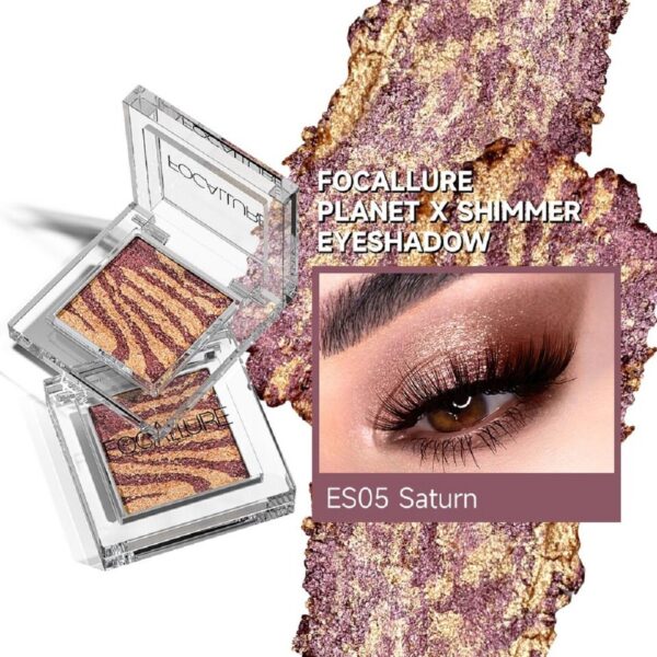 Sombra para olhos-Paleta-Focallure-Sombra Diamante Impermeável, Longlasting, 6 Cores, Glitter, Sombra Brilhante, Pó Highlighter. - Image 4