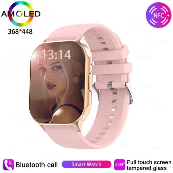 Relógio de pulso, smartwatch Ultra HD para Huawei e Xiaomi, IP68 Impermeável, Chamada Bluetooth, Bateria Grande, Monitor de Pressão Arterial, 260mAh, 2.01 ", Novo - Image 9