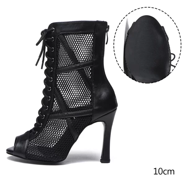 Sapatos de dança latina feminino, DKZSYIM-Estiletes Sexy, Botas Tango Mesh, Sapatos de Dança Feminina, Salsa e Salão de Baile - Image 12