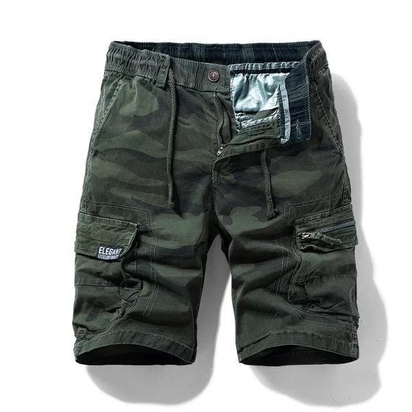 Bermudas / Calções de algodão masculino, calções de camuflagem, roupa masculina, Bermuda casual, jogger praia, verão, novo - Image 5
