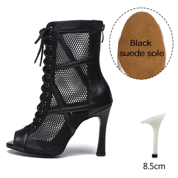 Sapatos de dança latina feminino, DKZSYIM-Estiletes Sexy, Botas Tango Mesh, Sapatos de Dança Feminina, Salsa e Salão de Baile - Image 17