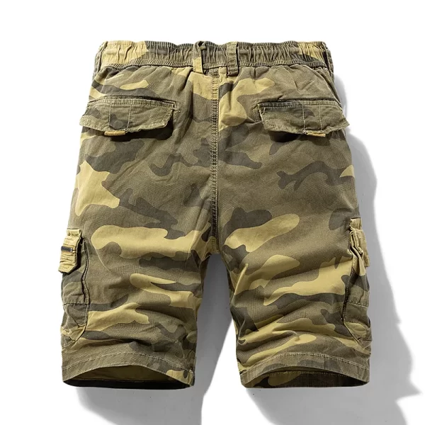 Bermudas / Calções de algodão masculino, calções de camuflagem, roupa masculina, Bermuda casual, jogger praia, verão, novo - Image 3