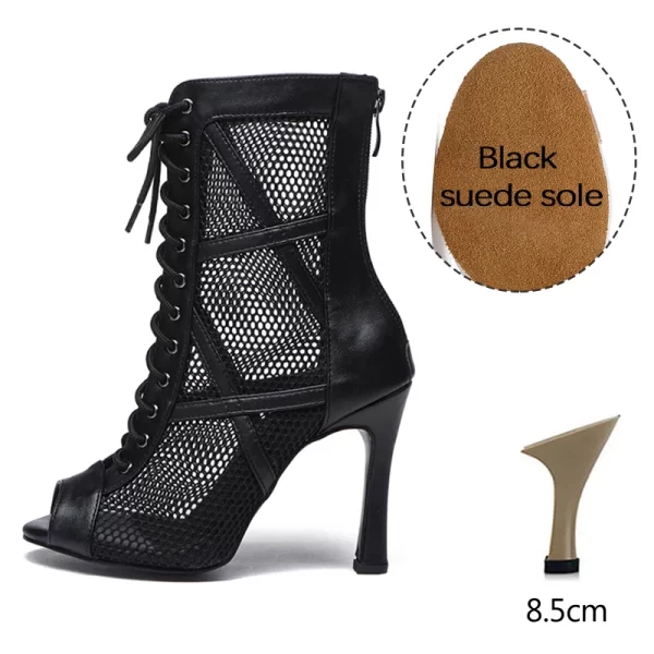 Sapatos de dança latina feminino, DKZSYIM-Estiletes Sexy, Botas Tango Mesh, Sapatos de Dança Feminina, Salsa e Salão de Baile - Image 10