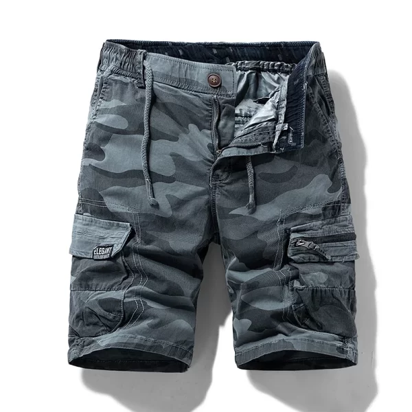 Bermudas / Calções de algodão masculino, calções de camuflagem, roupa masculina, Bermuda casual, jogger praia, verão, novo - Image 4