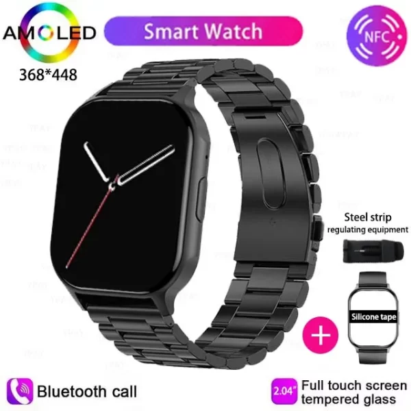 Relógio de pulso, smartwatch Ultra HD para Huawei e Xiaomi, IP68 Impermeável, Chamada Bluetooth, Bateria Grande, Monitor de Pressão Arterial, 260mAh, 2.01 ", Novo - Image 13