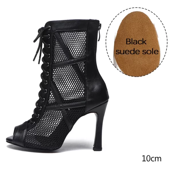 Sapatos de dança latina feminino, DKZSYIM-Estiletes Sexy, Botas Tango Mesh, Sapatos de Dança Feminina, Salsa e Salão de Baile - Image 7