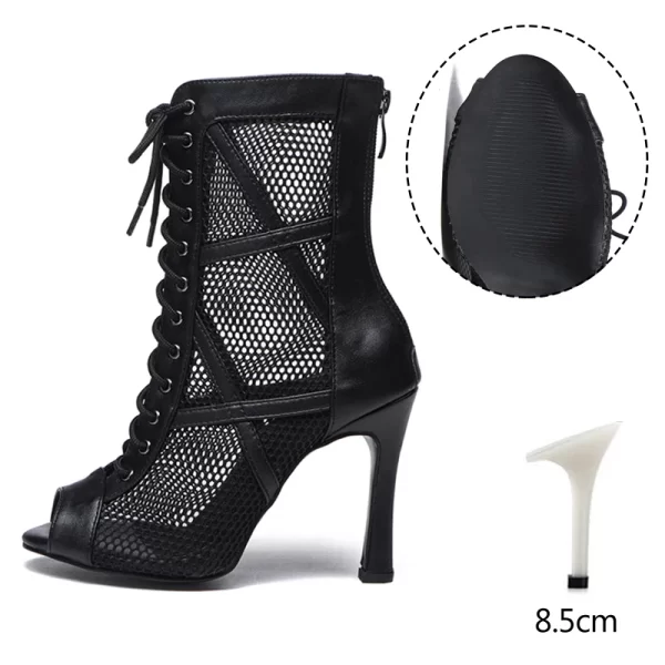 Sapatos de dança latina feminino, DKZSYIM-Estiletes Sexy, Botas Tango Mesh, Sapatos de Dança Feminina, Salsa e Salão de Baile - Image 18
