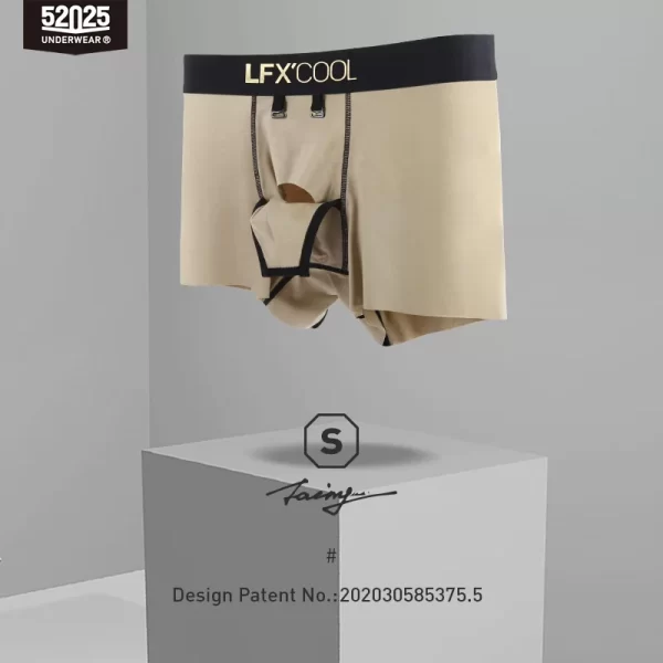 Cuecas boxers masculina, modais de luxo, roupas íntimas confortáveis, cuecas sexy ecologicamente corretas, design original, voar aberto, 52025 - Image 4