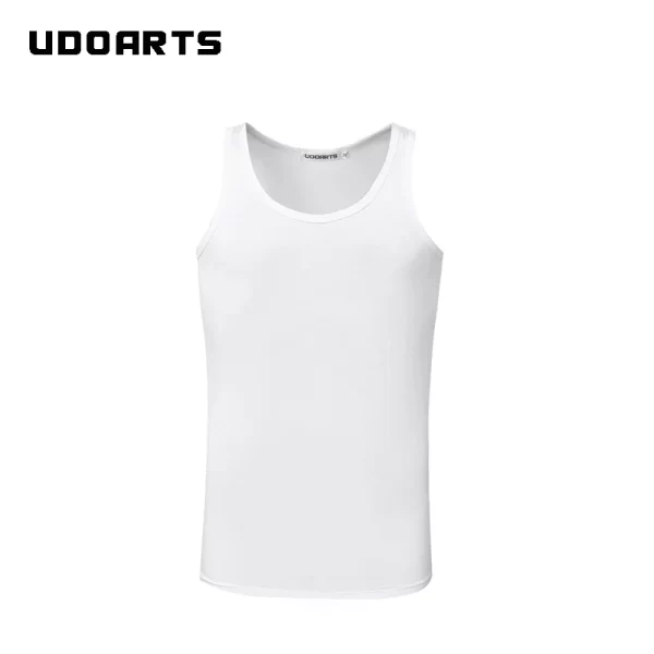 Camiseta regata masculina, Udoarts, 3 pacote modal undershirts tripulação pescoço camisetas tanque - Image 5
