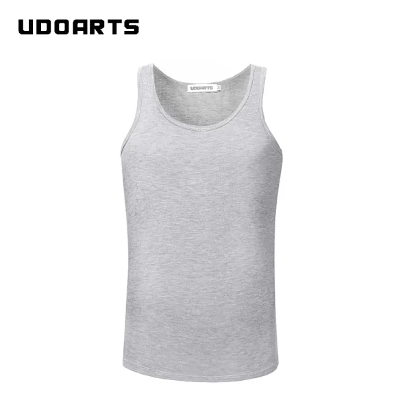 Camiseta regata masculina, Udoarts, 3 pacote modal undershirts tripulação pescoço camisetas tanque - Image 6