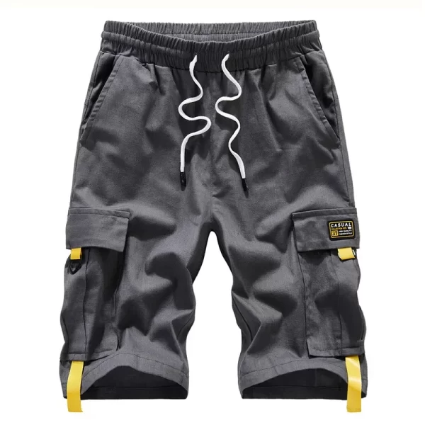 Bermuda masculina, comprimento do joelho algodão, Streetwear, bolsos laterais de carga, tamanho grande, Plus Size, 7XL, 8XL, 9XL, Verão. - Image 8