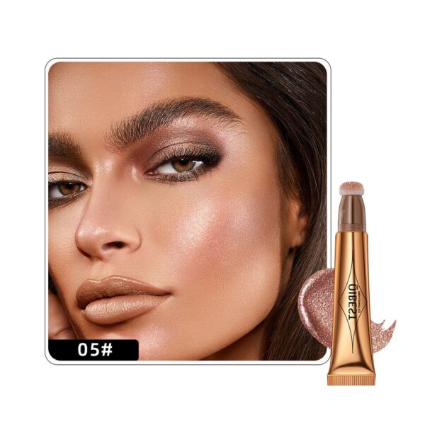 Blush QIBEST Líquido De Pêssego Rosa, Fosco De Veludo, Pigmento De Rosto Vara, Creme Natural Durável, Bochecha, Maquiagem - Image 12