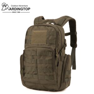 Mochila Militar Tática de 25L em Poliéster 600D com Zíperes Mardingtop, para Aventuras ao Ar Livre