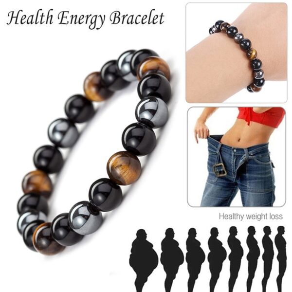 Pulseiras de Hematita Magnética para Homens e Mulheres, Tiger Eye Stone Bead, Assistência Médica, Magnet Help, Jóias para Perda de Peso, Casal, Novo - Image 17