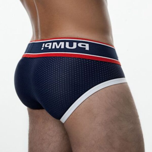 Cueca masculina nova marca modal sexy jockstrap baixa cintura briefs, gay, roupa interior - Image 21