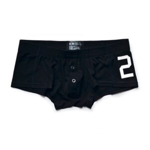 Cuecas masculina , shorts com botões, Boxers sólidos,  Gay