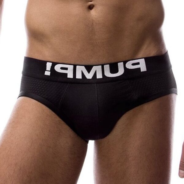 Cueca masculina nova marca modal sexy jockstrap baixa cintura briefs, gay, roupa interior - Image 3