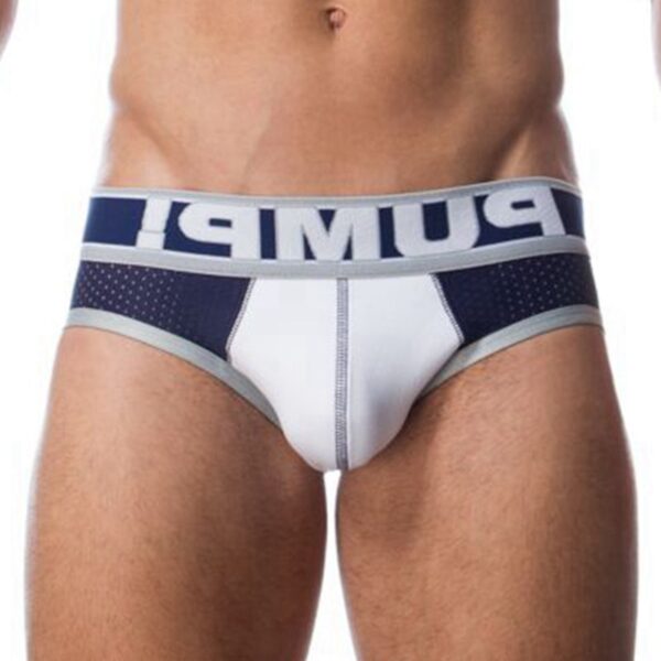 Cueca masculina nova marca modal sexy jockstrap baixa cintura briefs, gay, roupa interior - Image 20