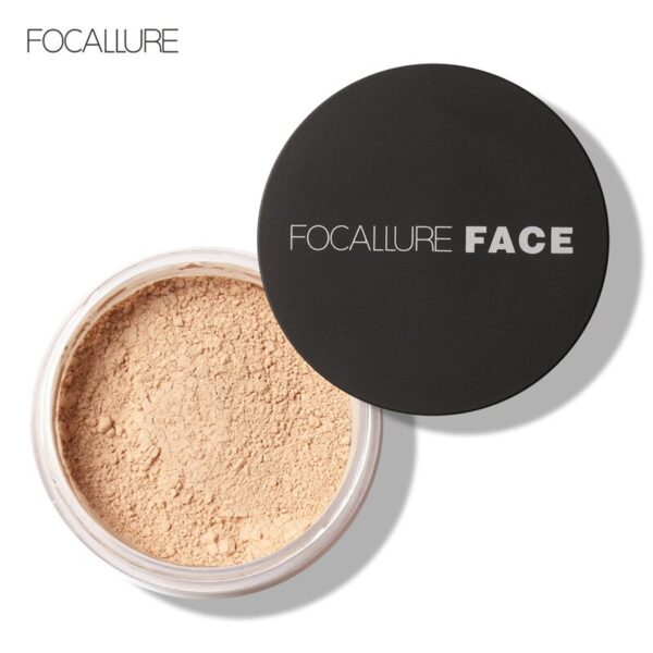 Pó Facial-Focallure 3 cores maquiagem do rosto controle de óleo, longa duração à prova d' água de maquiagem mineral - Image 6