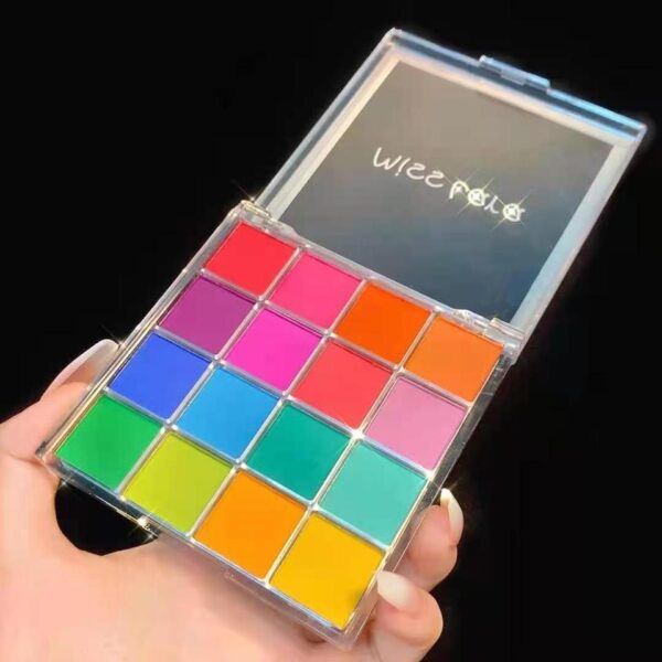 Paleta de Sombra Miss Lara, Shimmer, Glitter, Matte, Pó Pigmentado, Sombra Pressionada, Colorido, 16 Cores - Image 13