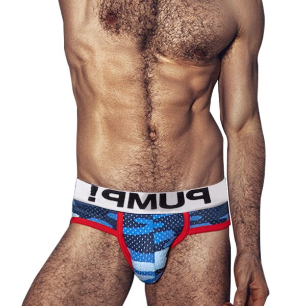 Cueca masculina nova marca modal sexy jockstrap baixa cintura briefs, gay, roupa interior - Image 5