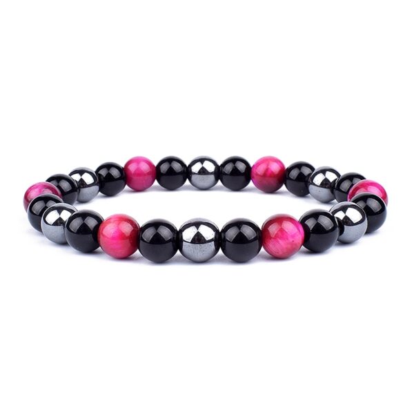 Pulseiras de Hematita Magnética para Homens e Mulheres, Tiger Eye Stone Bead, Assistência Médica, Magnet Help, Jóias para Perda de Peso, Casal, Novo - Image 8