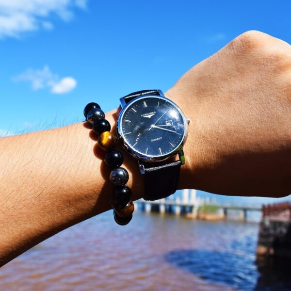 Pulseiras de Hematita Magnética para Homens e Mulheres, Tiger Eye Stone Bead, Assistência Médica, Magnet Help, Jóias para Perda de Peso, Casal, Novo - Image 21