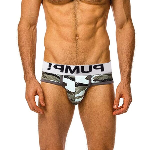Cueca masculina nova marca modal sexy jockstrap baixa cintura briefs, gay, roupa interior - Image 12