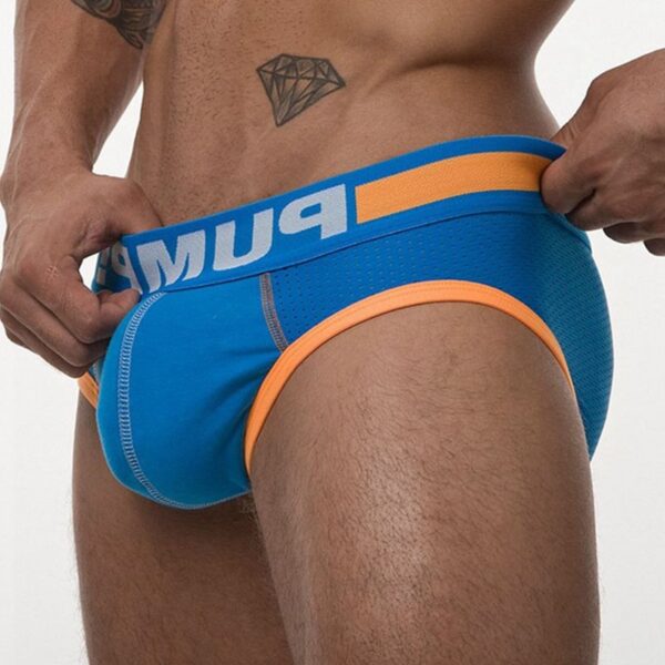 Cueca masculina nova marca modal sexy jockstrap baixa cintura briefs, gay, roupa interior - Image 7
