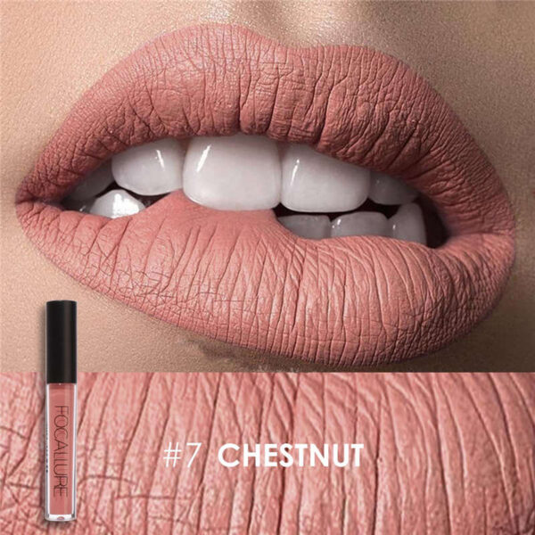 Batom líquido impermeável Focallure, Red Velvet Lip Tint, Nude Matte, Maquiagem Colorida - Image 15