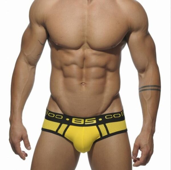 Cuecas sensuais masculinas-ORLVS-malha respirável, deslizamento de bolsa de pênis, algodão, convexa, gay - Image 9