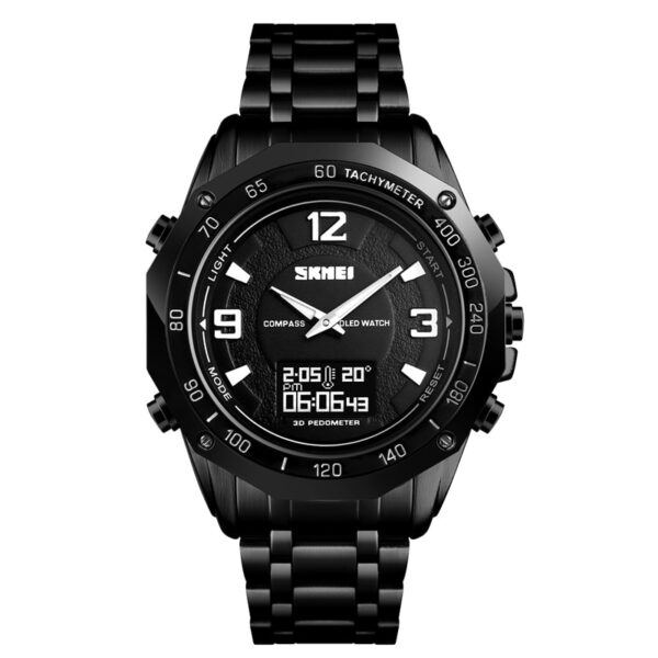 Relógio de Pulso Homens Militar Esporte SKMEI, de Luxo, Digital, Calendário, Termômetro, Bússola, Moda, Pedômetro, Esporte - Image 6
