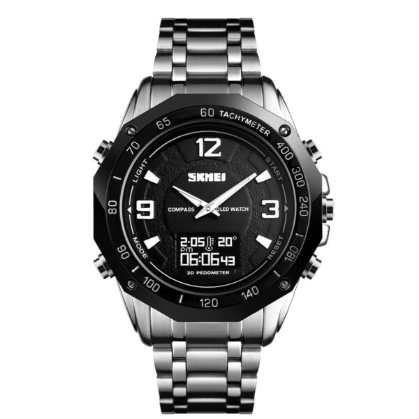 Relógio de Pulso Homens Militar Esporte SKMEI, de Luxo, Digital, Calendário, Termômetro, Bússola, Moda, Pedômetro, Esporte - Image 5