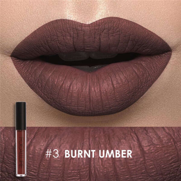 Batom líquido impermeável Focallure, Red Velvet Lip Tint, Nude Matte, Maquiagem Colorida - Image 9