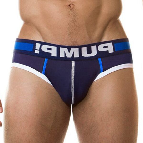 Cueca masculina nova marca modal sexy jockstrap baixa cintura briefs, gay, roupa interior - Image 27