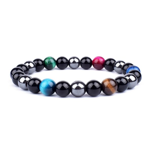 Pulseiras de Hematita Magnética para Homens e Mulheres, Tiger Eye Stone Bead, Assistência Médica, Magnet Help, Jóias para Perda de Peso, Casal, Novo - Image 10