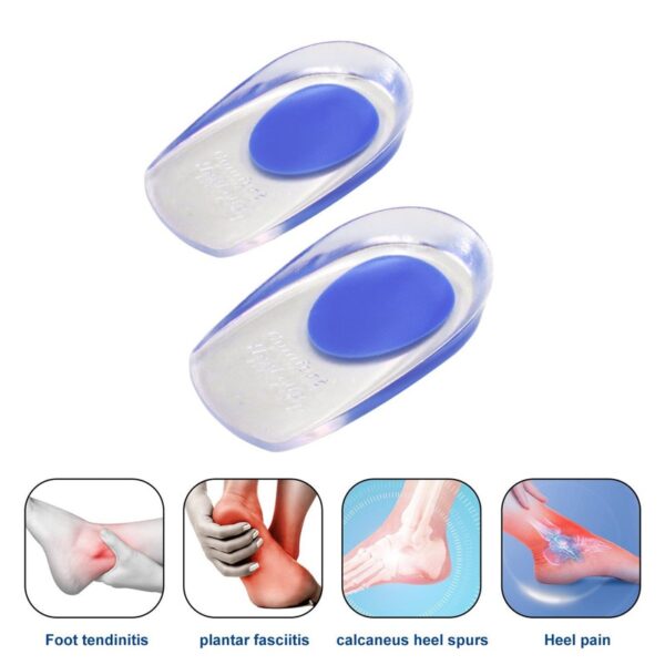 Palmilhas de silicone médico para o protetor de calcanhar, insere almofadas de esporos de calcanhar para alívio da dor de calcanhar e para reduzir a pressão - Image 11