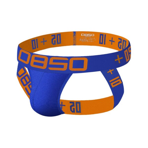 Cuecas algodão masculinas Jockstrap de orlvs,  gay tanga cuecas deslizamento sexy, bolsa, g string - Image 2