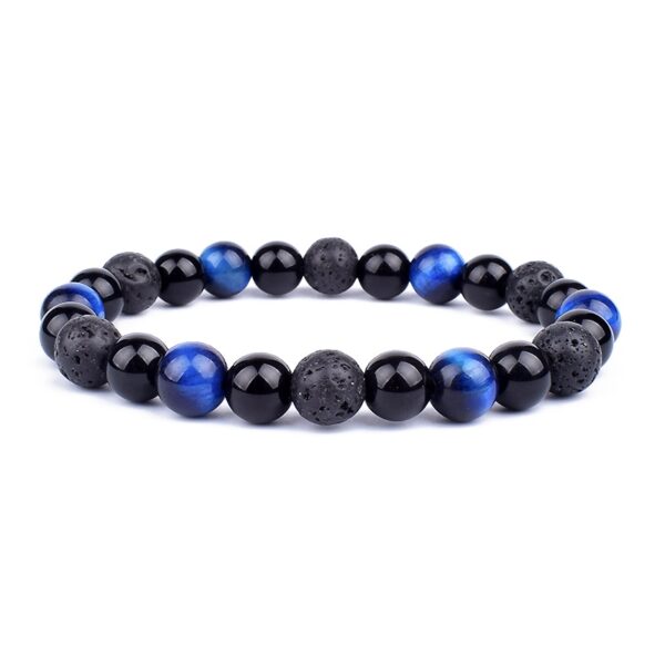 Pulseiras de Hematita Magnética para Homens e Mulheres, Tiger Eye Stone Bead, Assistência Médica, Magnet Help, Jóias para Perda de Peso, Casal, Novo - Image 2