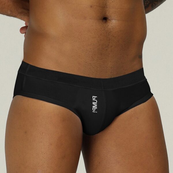 Cueca masculina nova marca modal sexy jockstrap baixa cintura briefs, gay, roupa interior - Image 17