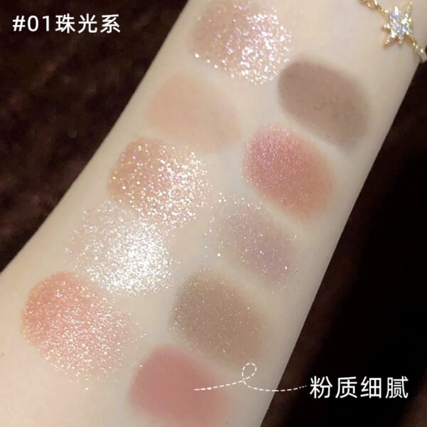 Paleta de Sombra Miss Lara, Shimmer, Glitter, Matte, Pó Pigmentado, Sombra Pressionada, Colorido, 16 Cores - Image 9