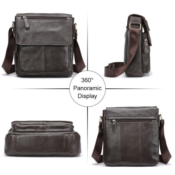 Bolsa de ombro Westal homens alta qualidade masculino, couro, crossbody  819a - Image 16
